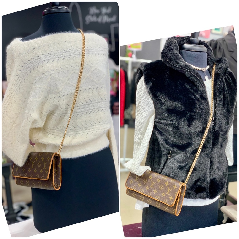 2001 authentic Louis Vuitton Twin Pochette GM Crossbdy with original strap